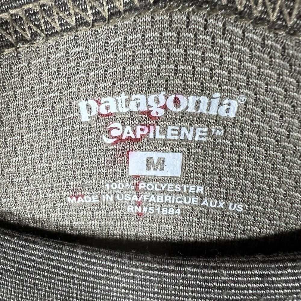Patagonia Capilene Long Sleeve Pullover Base Layer Men's Size Medium Made in USA - Picture 5 of 6